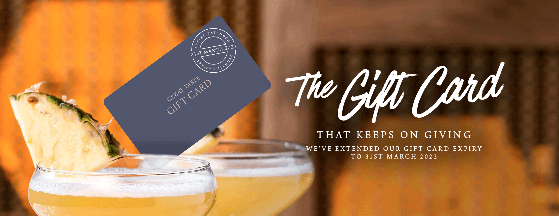 Give the gift of a gift card at The Cock Inn