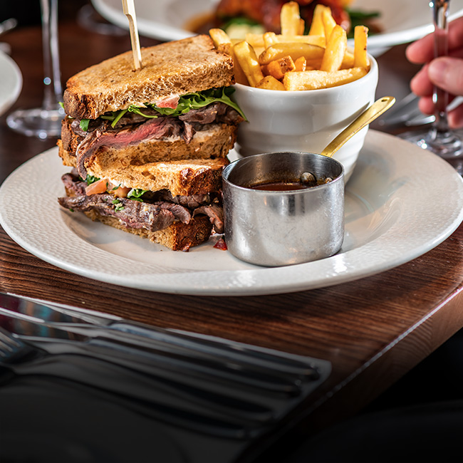 Brunch menu at The Cock Inn