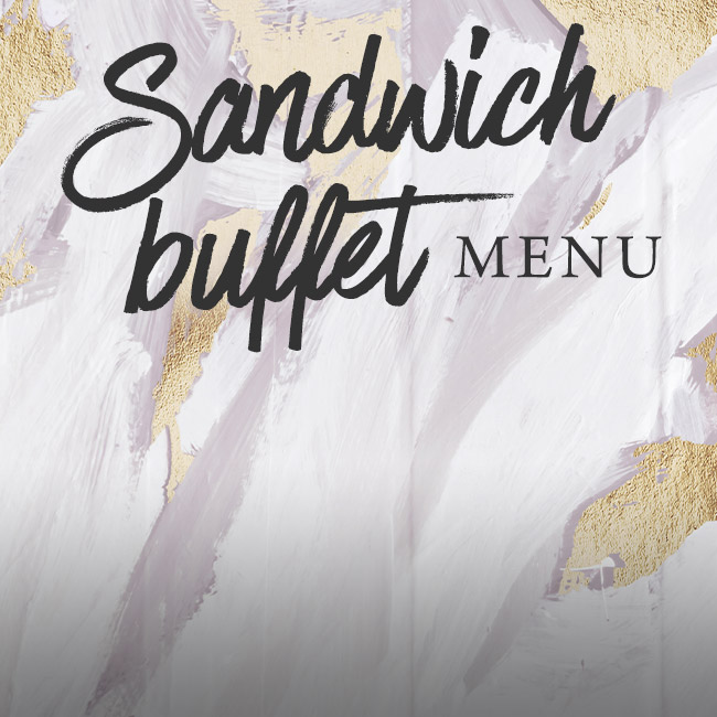 Sandwich buffet menu at The Cock Inn